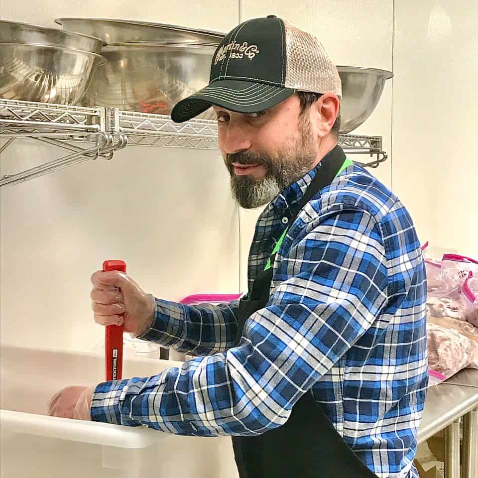 Picture of Damien in kitchen