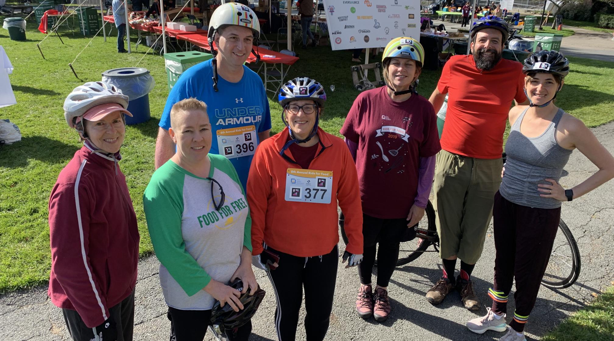Some of Food For Free's 2019 Ride for Food team