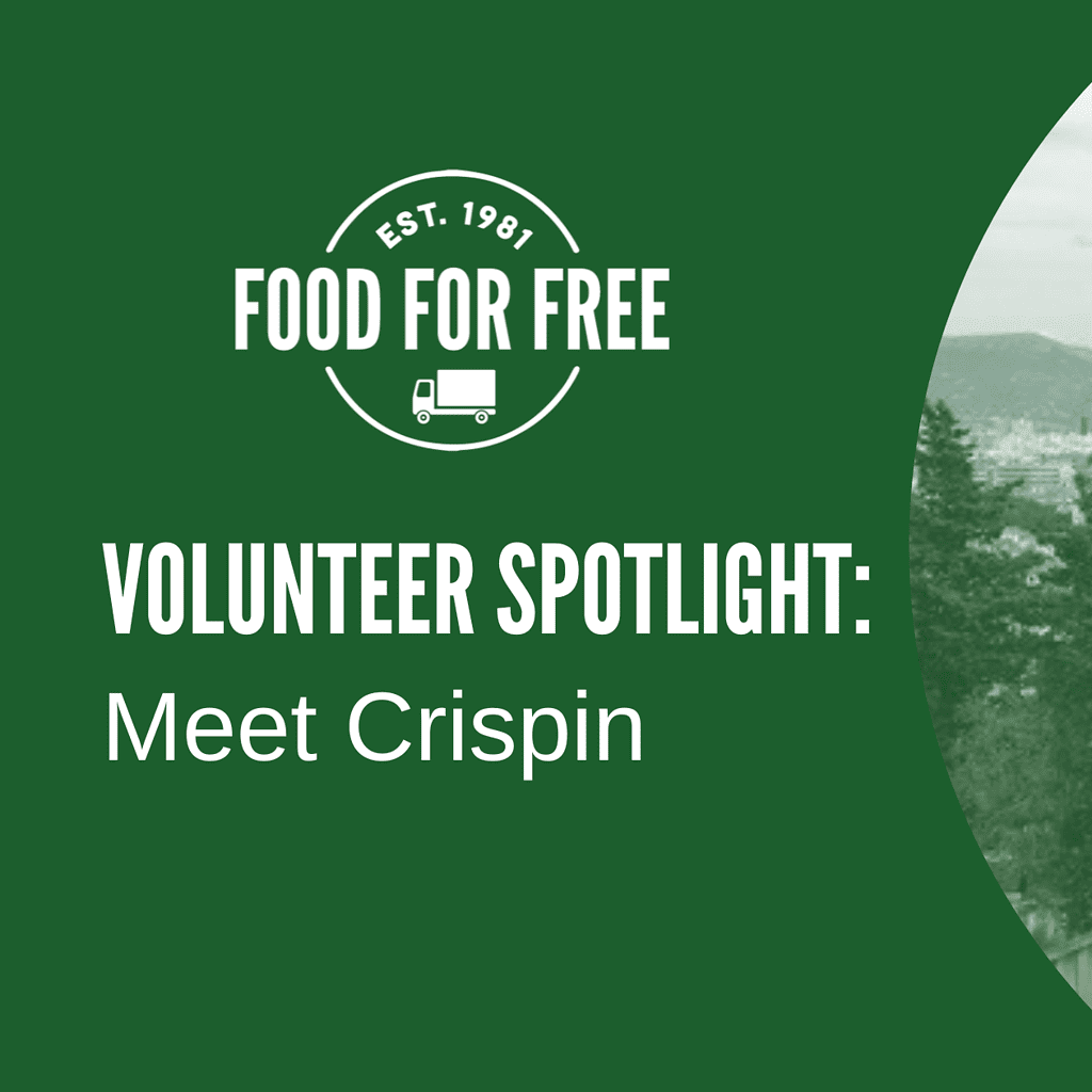 Food For Free Volunteer Spotlight: Meet Crispin